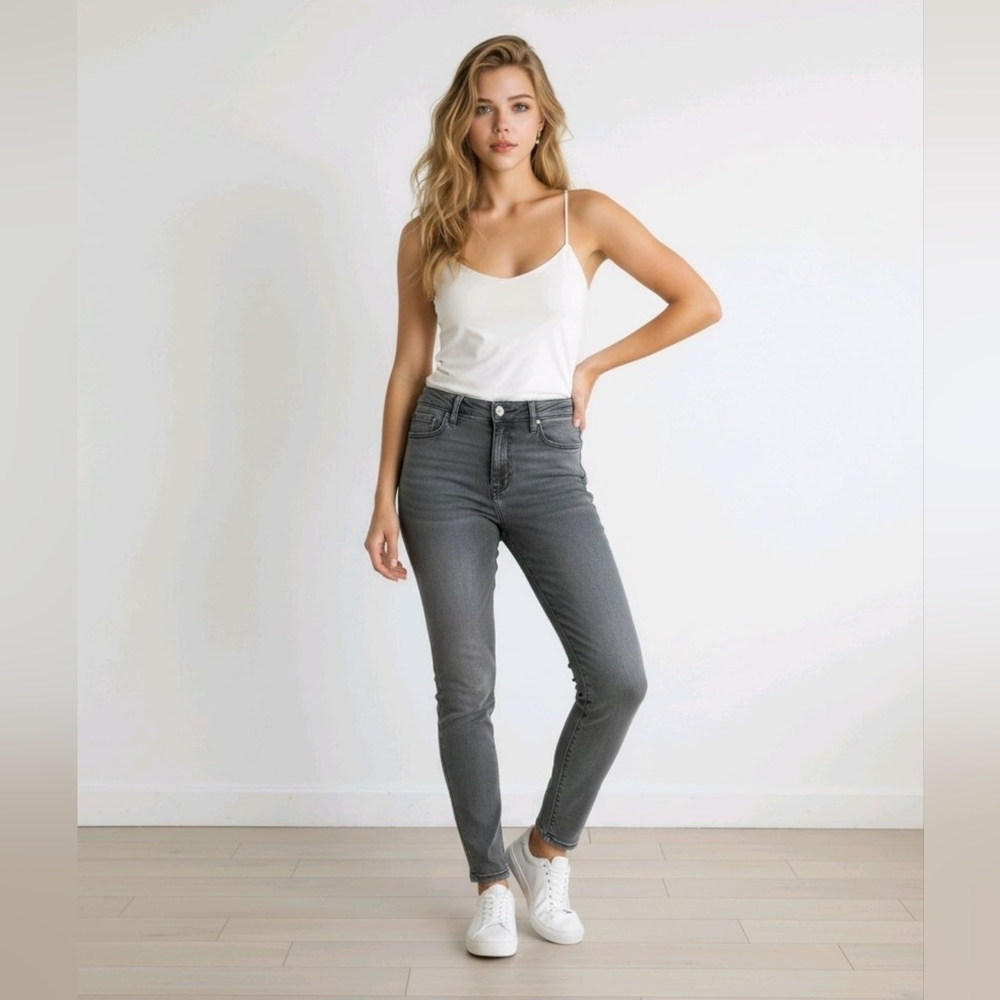 Joe's Jeans Washed-Out Gray Straight Leg Classic Fit โ Women's Size 25 - Picture 14 of 14